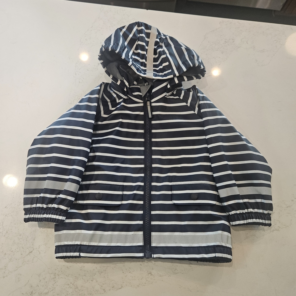 Navy Striped Kids Jacket